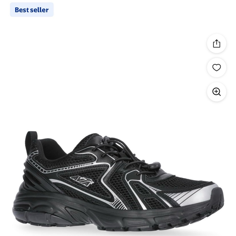 Women’s Black and Gray Athletic Shoes Avia